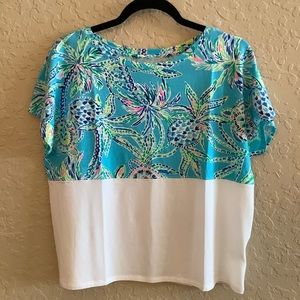 Lilly Pulitzer Finn Cropped Top NWT